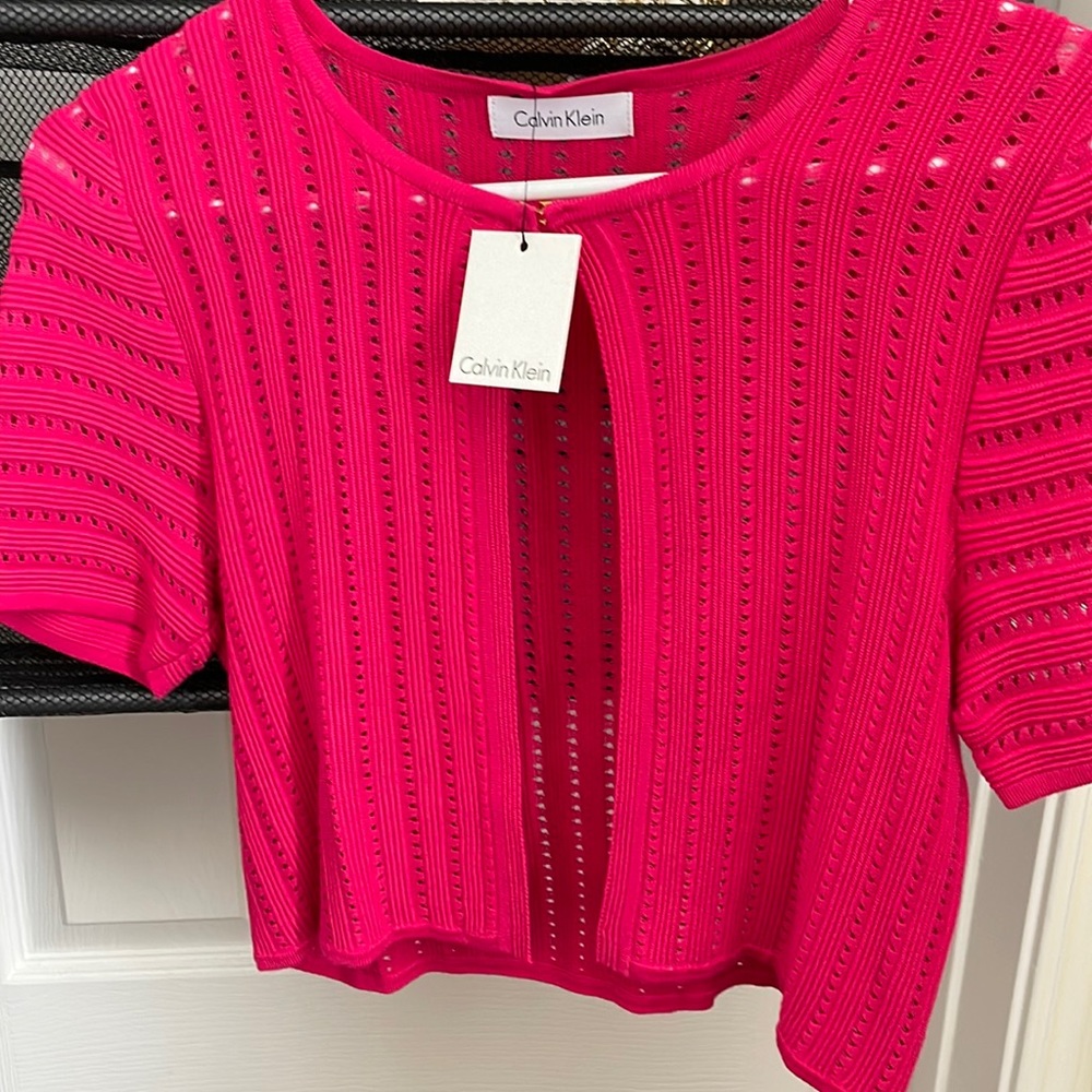 Calvin Klein size S; Magenta sweater!